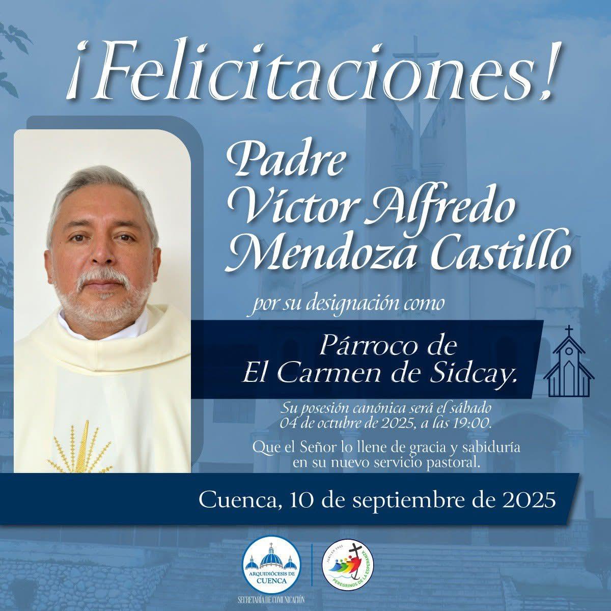 Nuevo párroco Nuevo párroco